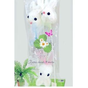 🐣 Easter Bunny Picks Set Of 3